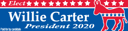 Carter 2020 Bumper Sticker #4